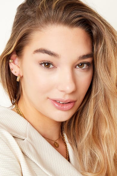 Boucles d'oreilles Classy Chain Argenté Cuivré h5 Image2